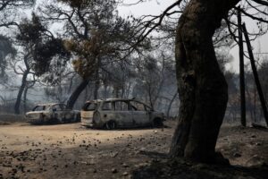 Incêndio florestal na Grécia