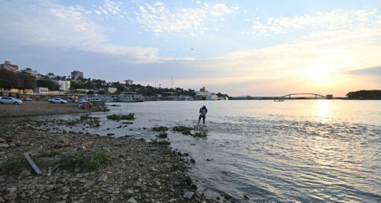 Nível do Rio Paraguai atinge marca negativa pela primeira vez em 2024