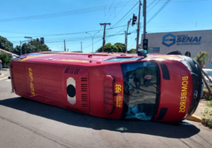 ambulancia tomabada caida rua