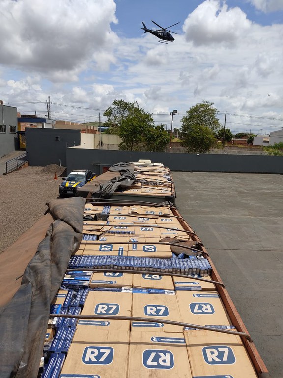 Carga apreendida pela PRF (Divulgação:PRF)