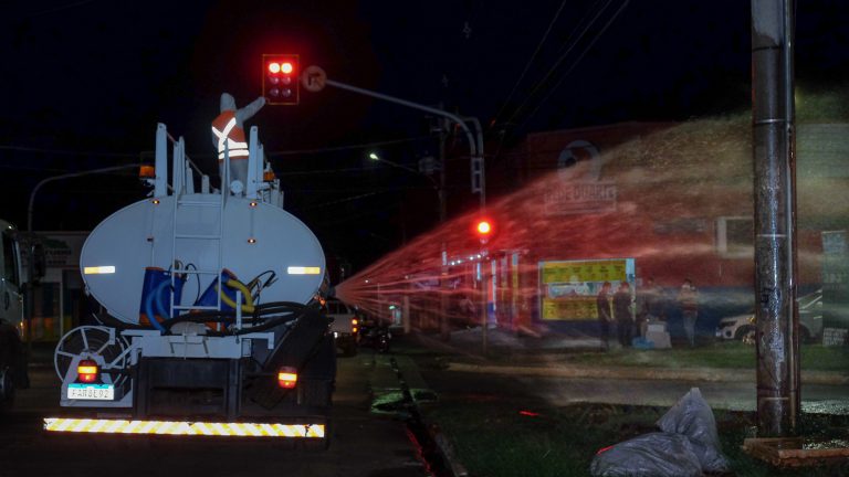 desinfecção de ruas