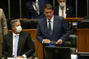 ***ARQUIVO***BRASÍLIA, DF, 02.02.2022 - O presidente Jair Bolsonaro (PL) durante sessão solene de abertura dos trabalhos no Legislativo, em Brasília.