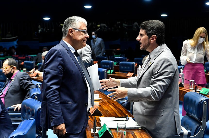 O senador Marcos do Val (Podemos-ES) comunicou que a Polícia Legislativa do Senado encontrou os responsáveis pelas ameaças aos senadores Eduardo Girão, Eliziane Gama e Simone Tebet,
- Foto: Waldemir Barreto/Agência Senado