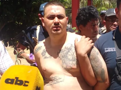 Freddy Gonzalez Delvalle, de 26 anos, condenado a 40 anos de prisão por causa do massacre em presídio. Fotos: ABC Color