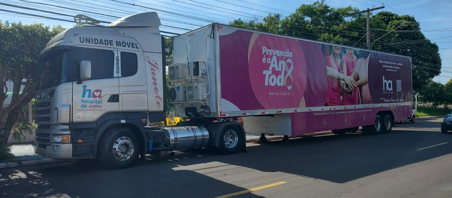 Carreta do Hospital do Amor oferta exames gratuitos para mulheres