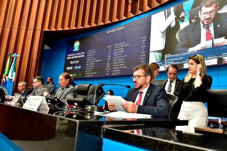 Sessões são transmitidas ao vivo pelos canais oficiais da Casa de Leis. | Foto: Luciana Nassar/ALEMS