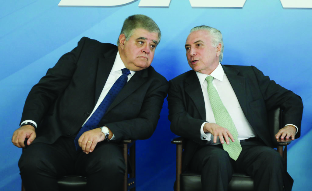 Presidente Michel Temer na cerimonia de posse do ministro Carlos Marun na Secretaria de Governo da presidencia da República. Brasilia, 15-12-17. Foto: Sérgio Lima/PODER 360