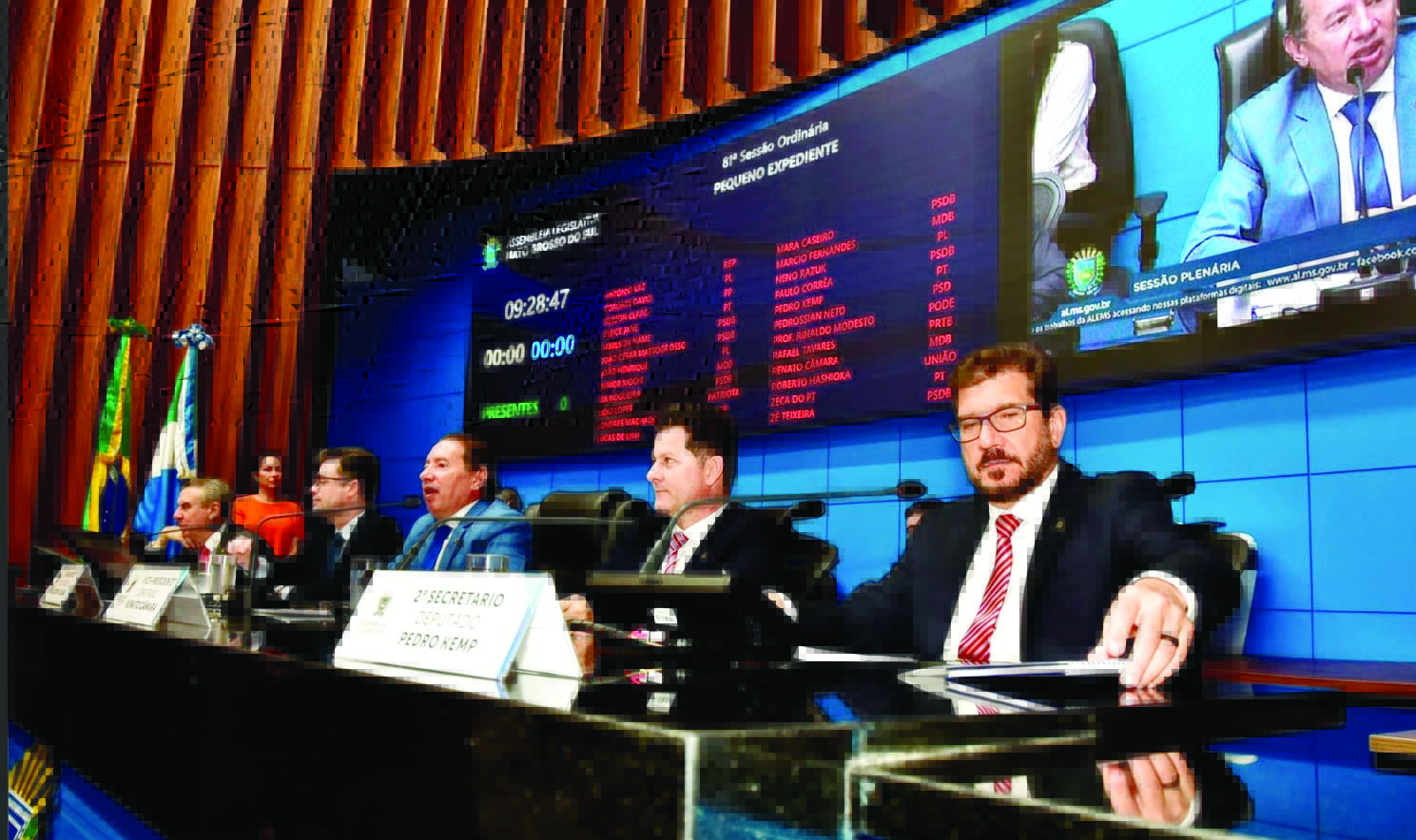 Foto: Votação será feita
e confirmada em
painel eletrônico,
durante as sessões/Divulgação - Alems