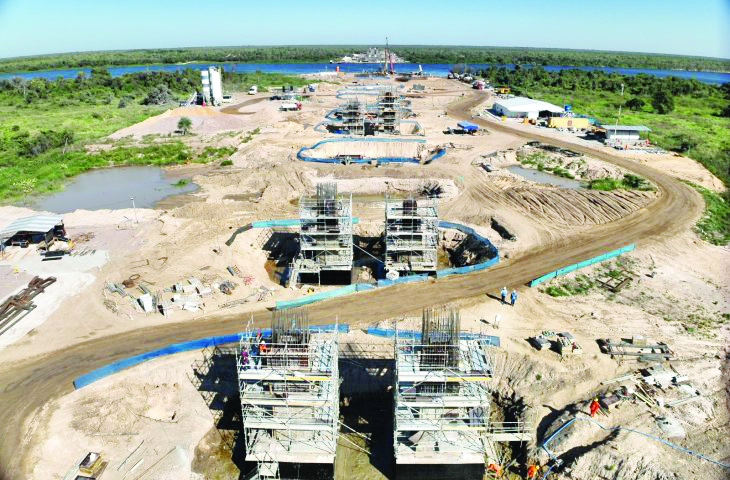 Foto:Parte da estrutura
da ponte da Rota
Bioceânica/Toninho Ruiz