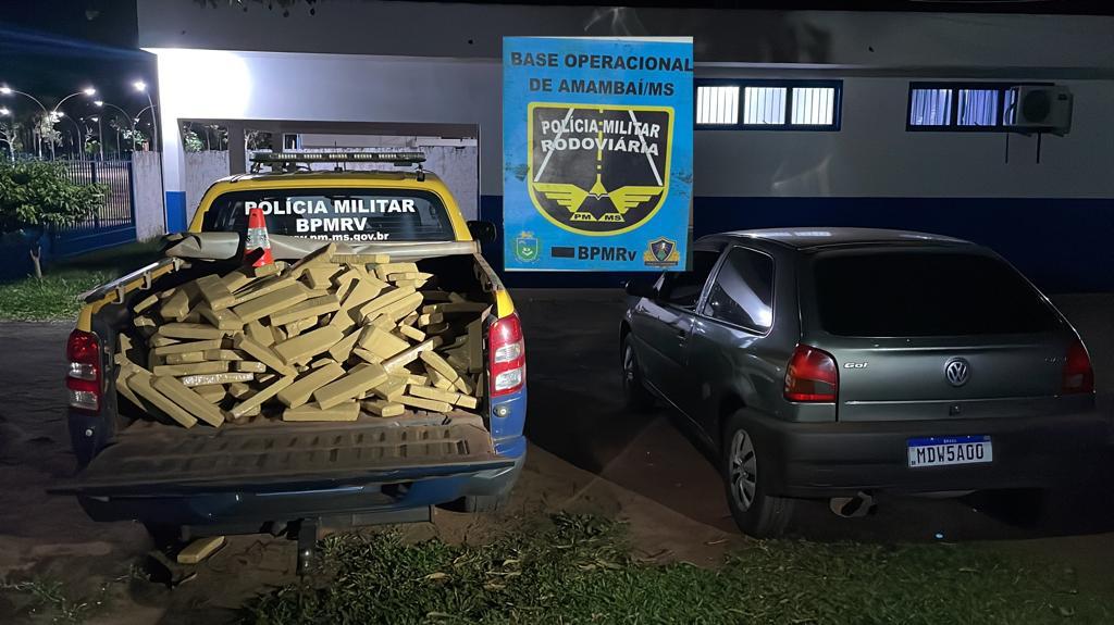 Droga foi apreendida na região do município de Angélica