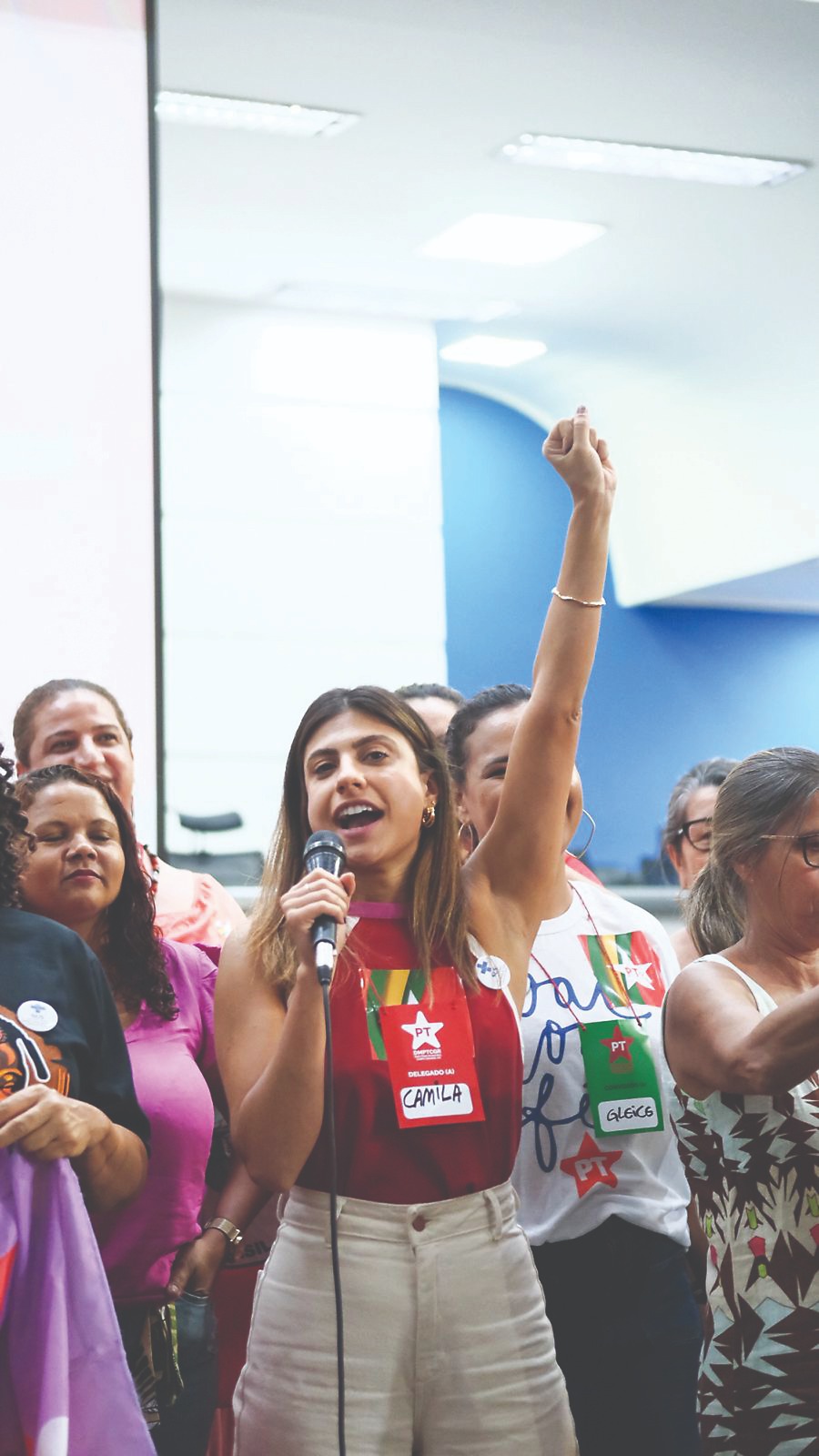 Foto: Anúncio de Camila
Jara para concorrer à
prefeitura será feito
nesta quinta/Giovanni Coletti