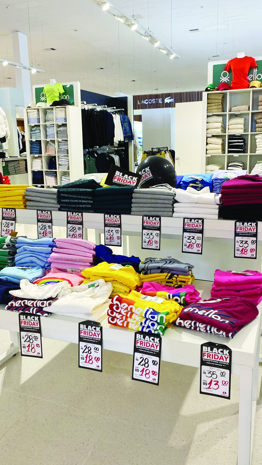 Foto: Neste ano, descontos
tendem a ser um dos
grandes atrativos nos
eletrônicos e vestuário/Fotos: Divulgação/Shopping China