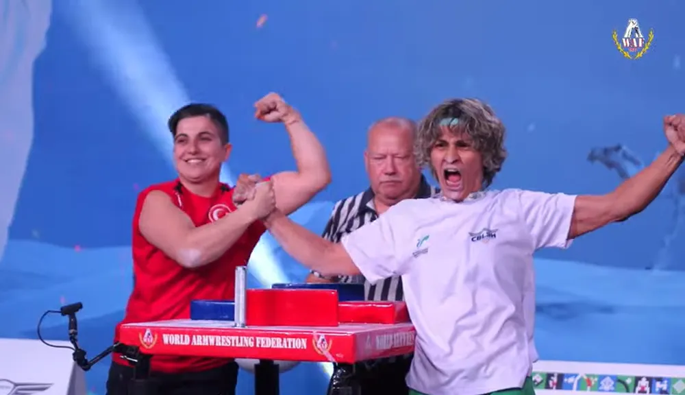 Crhis Souza perdeu na final para a turca Kiraz Foto: Reprodução/World Combat Games