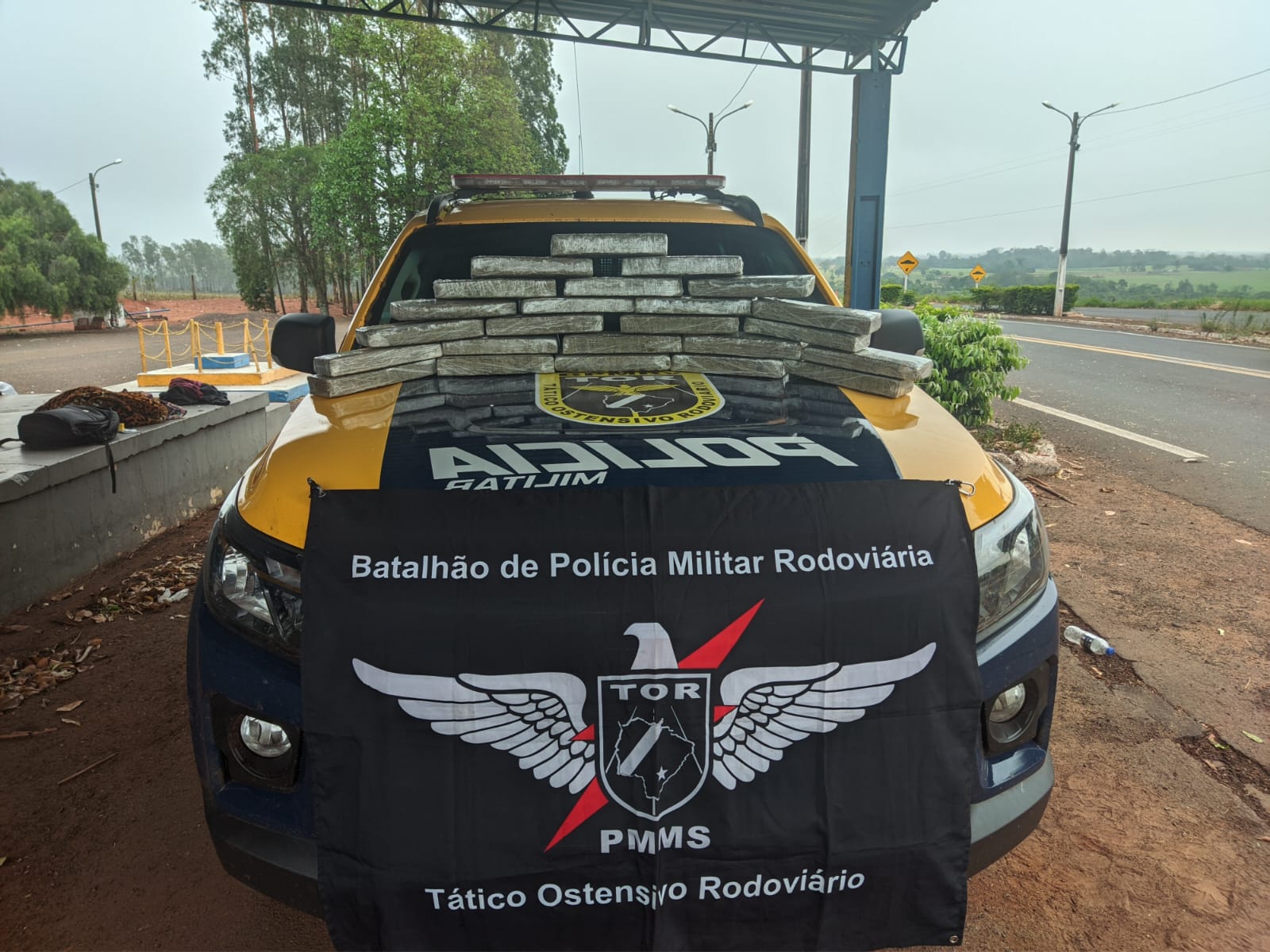 Traficantes estavam em ônibus na cidade de Amambai