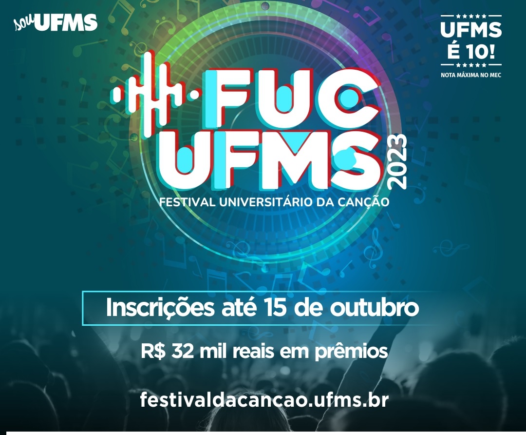 Inscrições o Festival de música da UFMS foi prorrogado