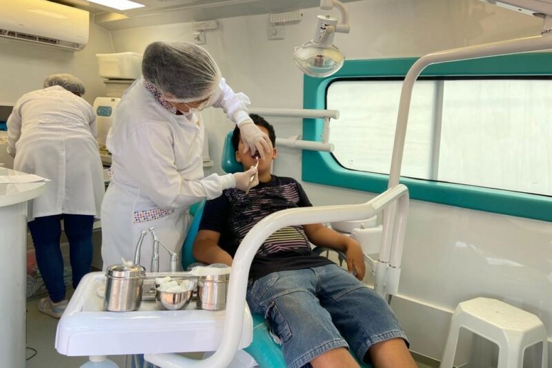 Foto: Atendimento no Odonto Móvel na próxima segunda-feira não precisa de agendamento/ Rodrigo Pirola/Prefeitura de Dourados)