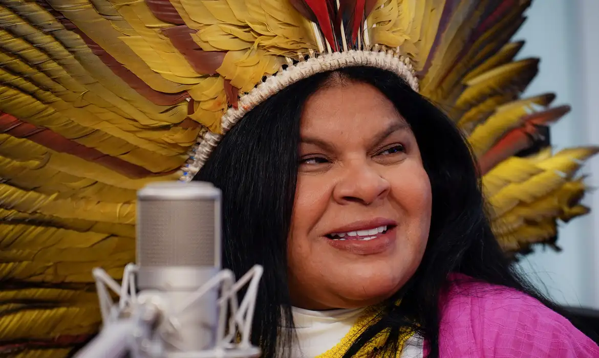 Ministra dos Povos Indígenas buscou emergência pública em Brasília.- - Foto: rafa Neddermeyer/Agência Brasil