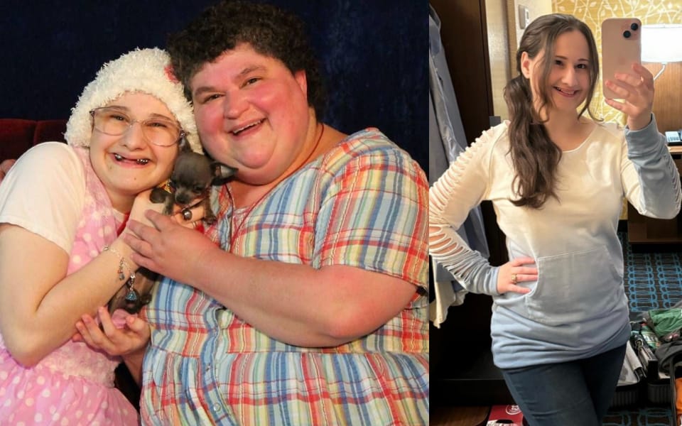 Foto: Na esquerda, Gypsy quando era criança com sua mãe e na direita, a primeira "selfie" de Gypdy fora da prisão no dia 27de dezembro/Reprodução