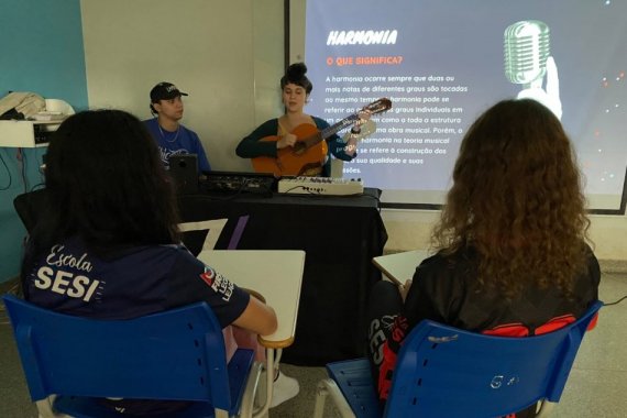 Alunos fazem nova leitura de músicas do Mato Grosso do Sul