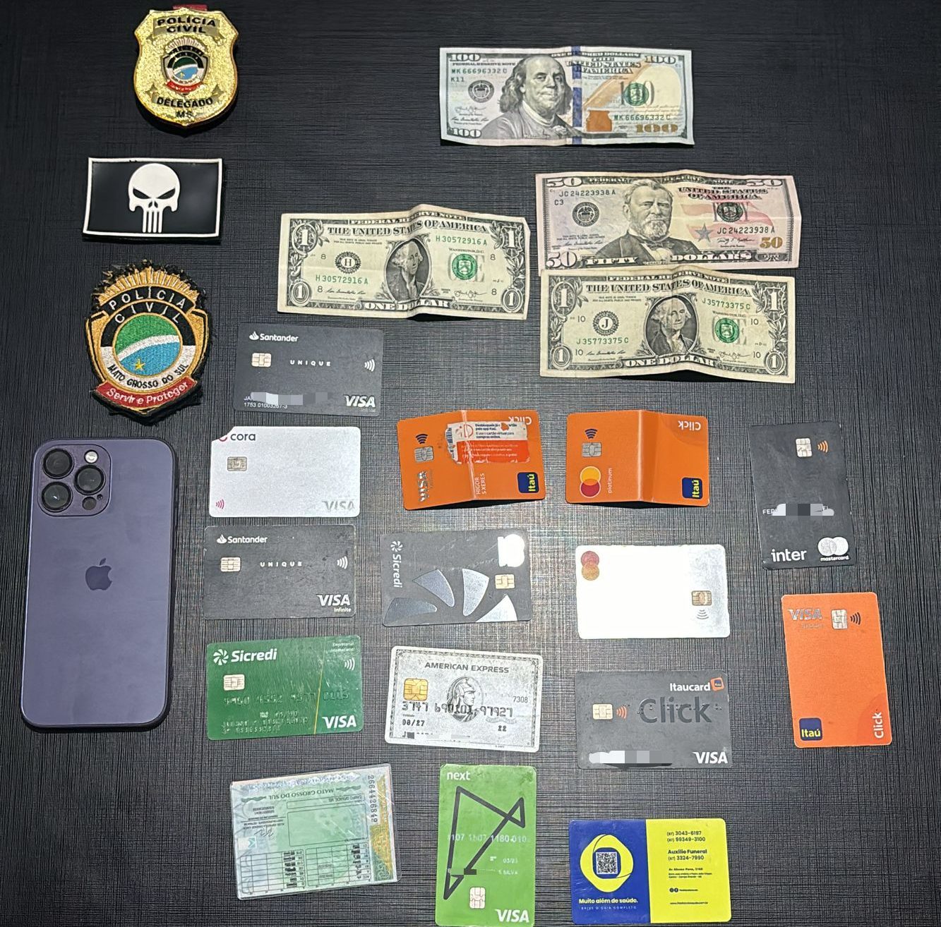 Itens que foram apreendidos (Foto: Divulgação)