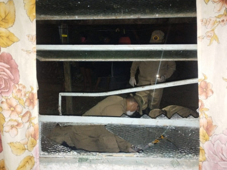 Janela onde Maria Lucia ficou presa (Foto: Reprodução/ Diário Corumbaense)