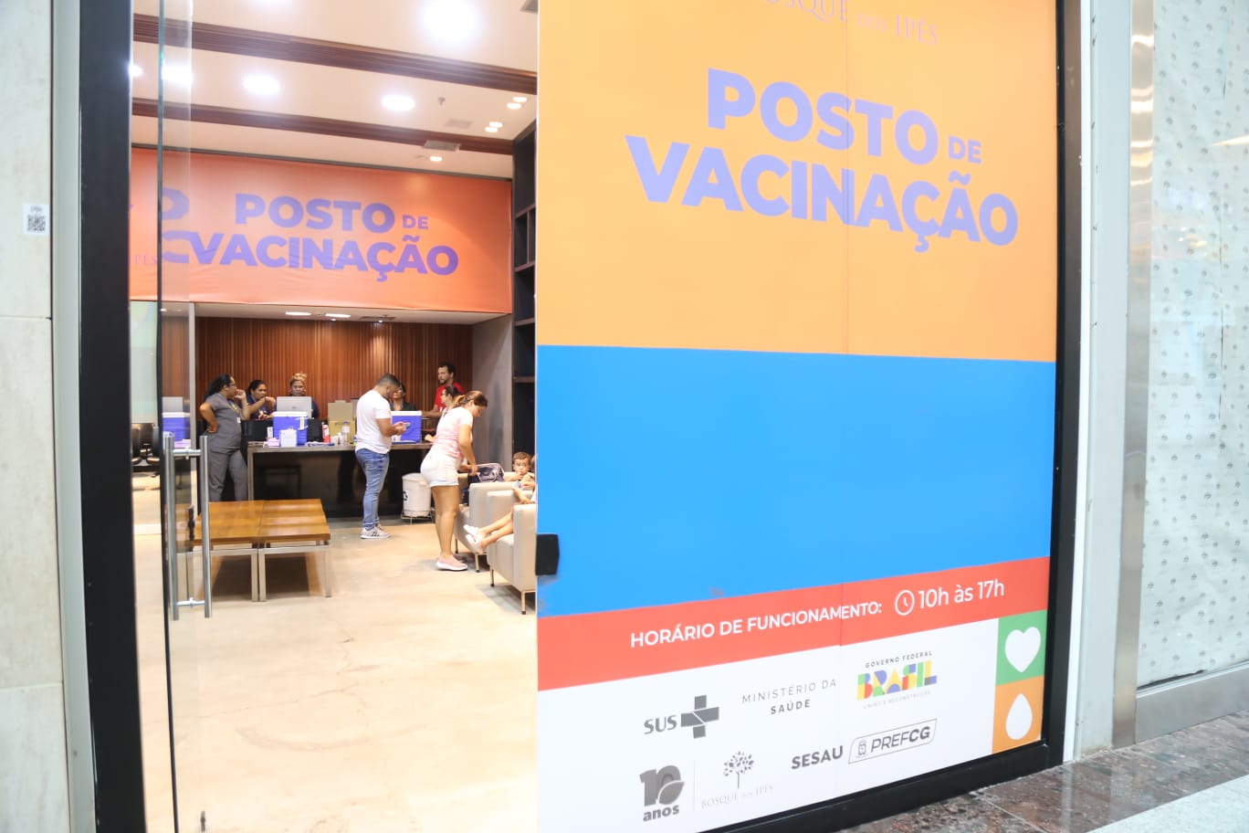 Fim de semana tem vacinação em shoppings, Pátio Central e unidades na Capital