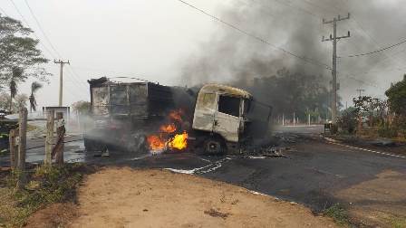 Explosão de tanque causou incêndio que matou três pessoas em Bela Vista