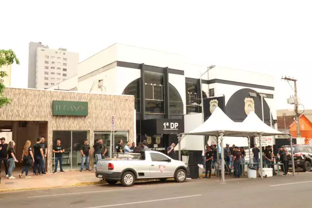 Policiais civis de Mato Grosso do Sul fazem manifestação por melhores condições salariais