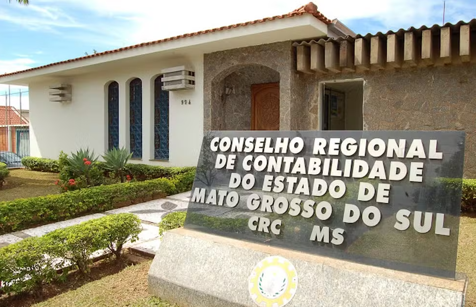 Fachada do Conselho Regional de Contabilidade de MS — Foto: Divulgação