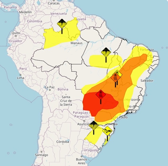 Defesa Civil emite alerta devido à baixa umidade em Mato Grosso do Sul