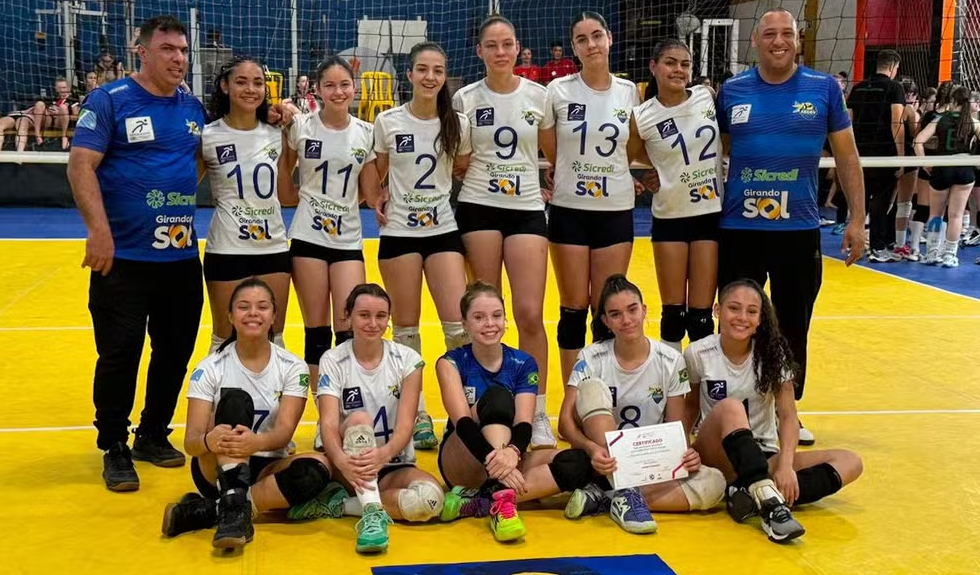 Campo Grande Vôlei, bronze no Brasileiro Interclubes de Vôlei Sub-16 — Foto: Divulgação