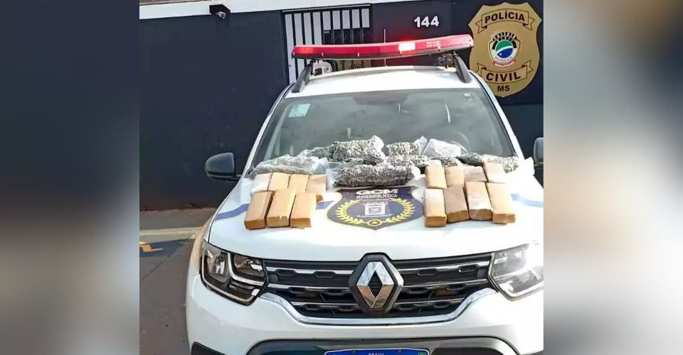 Adolescente foge ao ser flagrado com mala cheia de maconha na rodoviária de Campo Grande