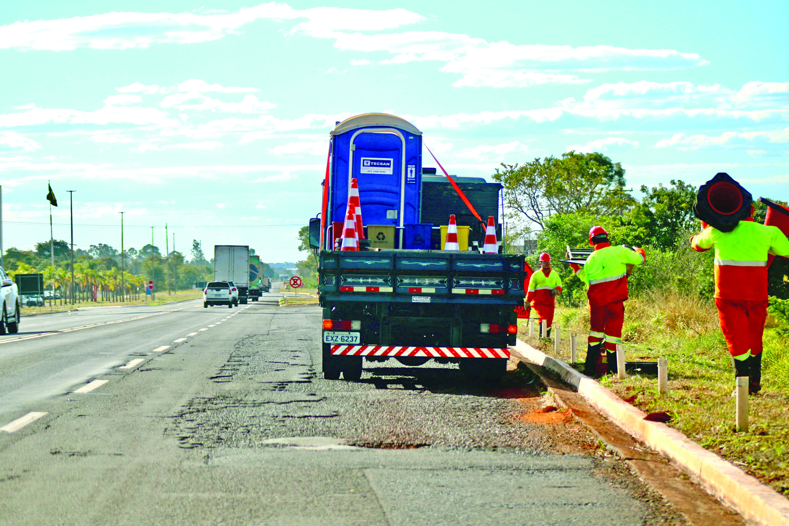 Primeira fase da duplicação da BR-163  é iniciada em trecho próximo da Capital