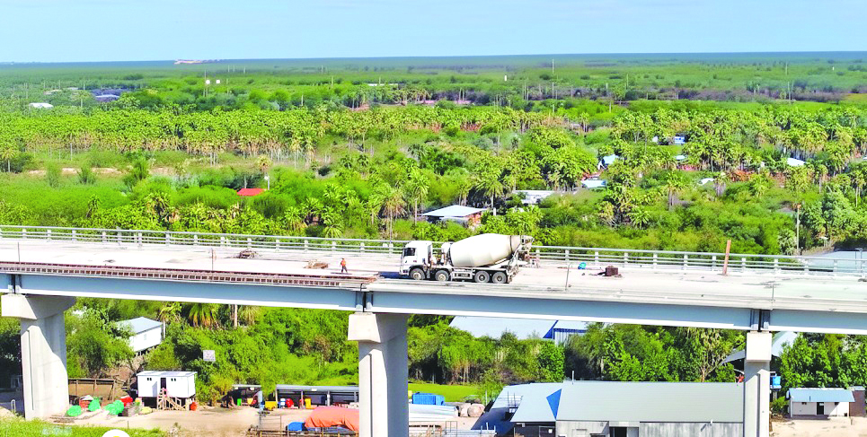 Ponte Bioceânica chega a 80% de conclusão com a passagem do 1º veículo