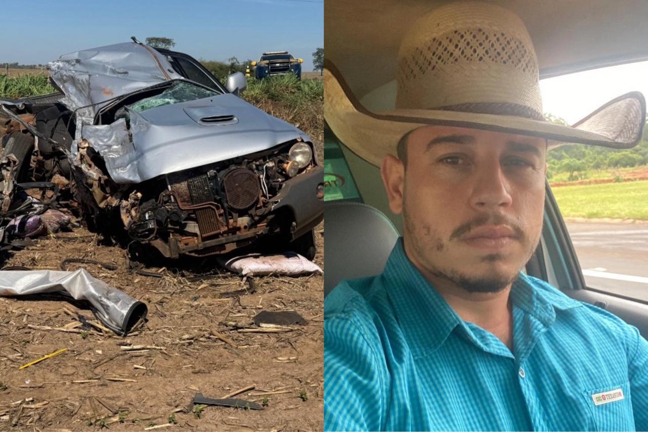 Identificado motorista que morreu em colisão entre caminhonete e carreta na MS-480