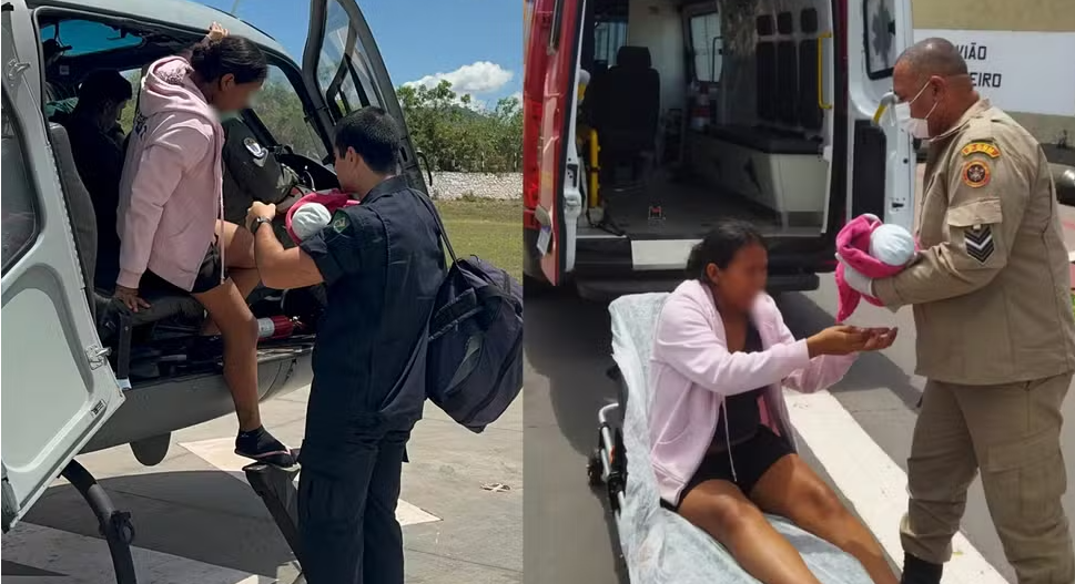 Mulher entra em trabalho de parto em área de difícil acesso do Pantanal e pai realiza parto por telefone
