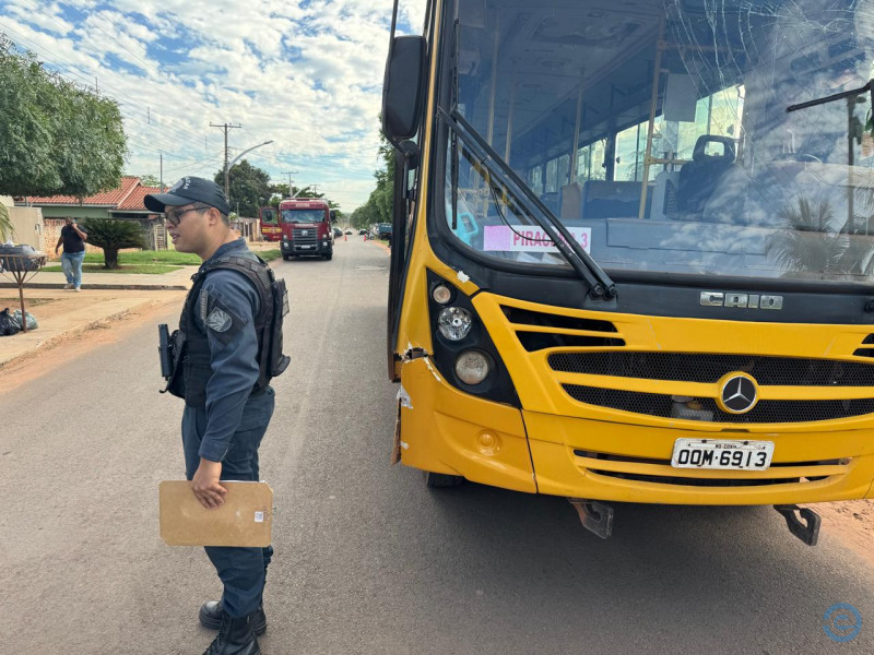 Preso motorista suspeito que conduzia ônibus escolar que matou estudante de enfermagem em Coxim