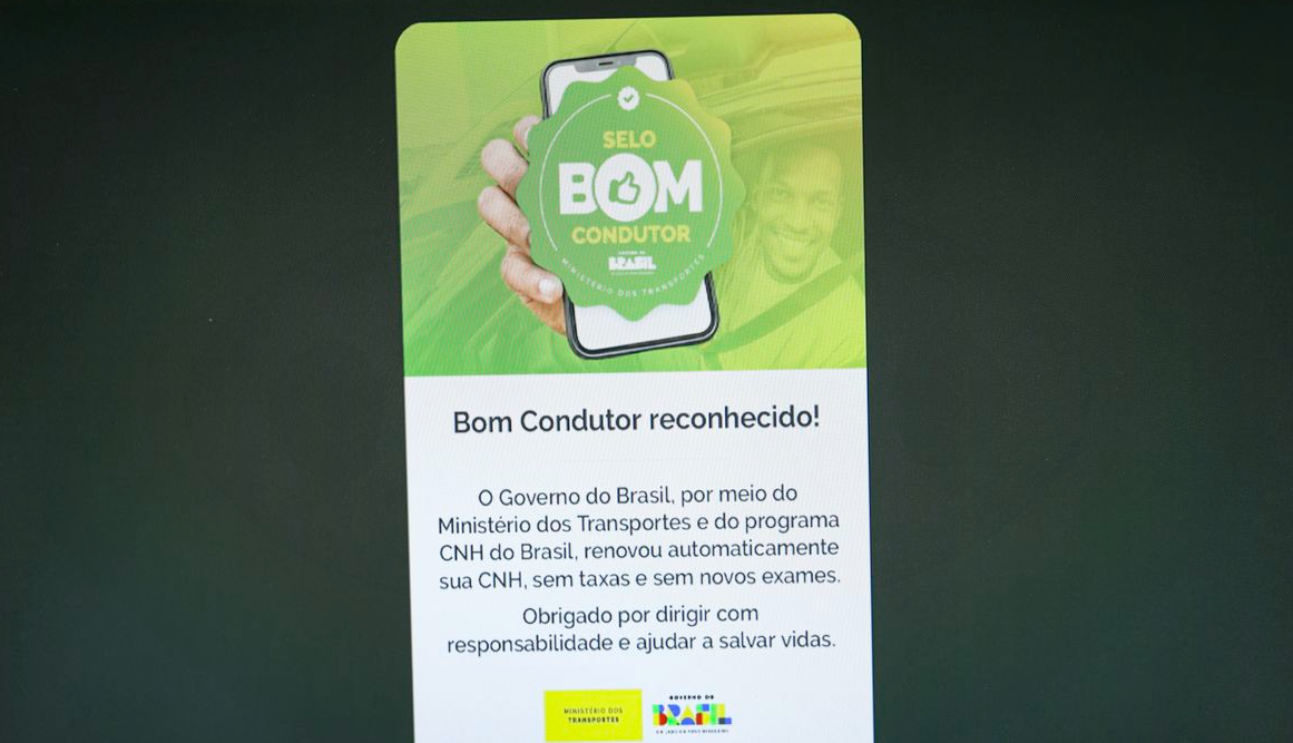 Renovação automática de CNH beneficia 300 mil na primeira semana