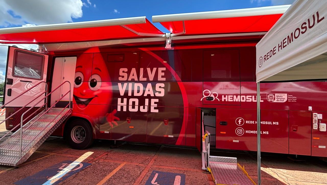 Hemosul Móvel atende Iguatemi e Naviraí em abril para reforçar doações de sangue