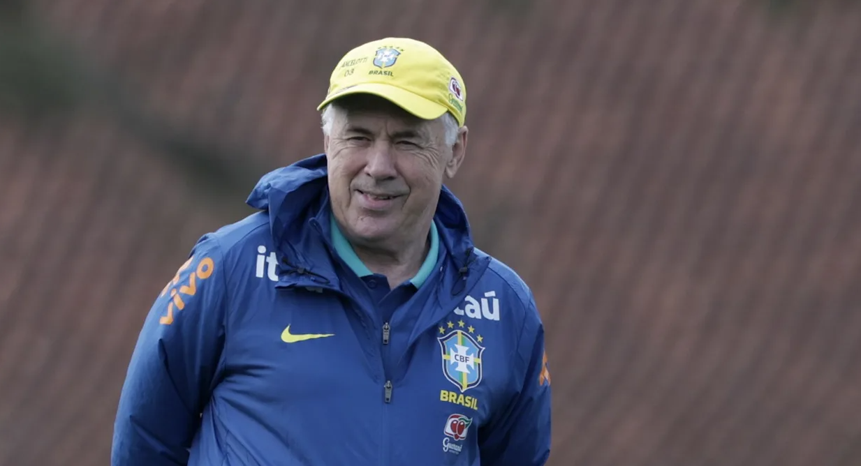 Ancelotti surpreende na escalação da Seleção Brasileira contra Marrocos; veja