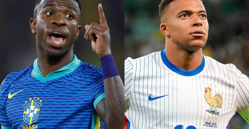 Foto: Rafael Ribeiro/CBF | Reprodução/Mbappe via Instagram/