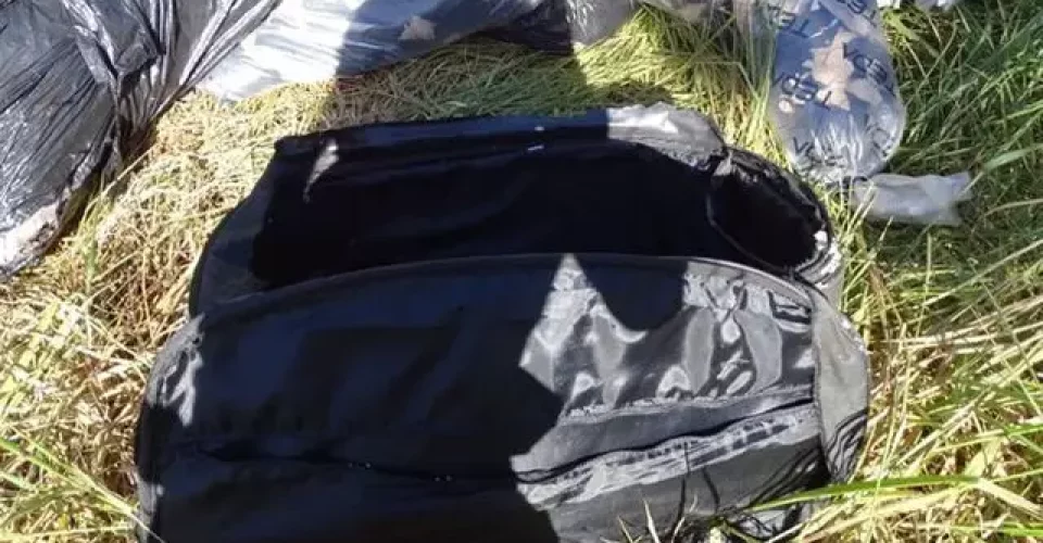 Mala onde partes do corpo foi encontrado.  Foto: Divulgação/PCMC