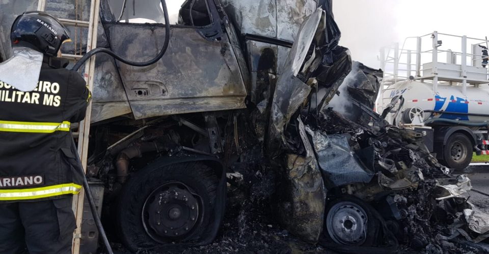 Foto: Motorista morreu carbonizado após colisão/Divulgação