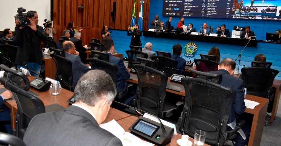 Os projetos são votados no plenário Deputado Júlio Maia na Assembleia Legislativa de Mato Grosso do Sul -  Foto: Luciana Nassar/ALEMS