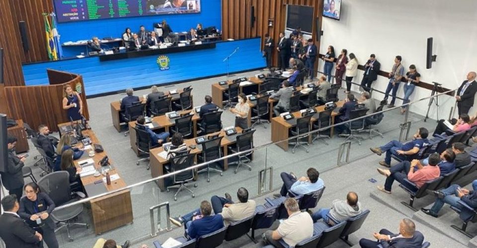 Plenário da Assembleia Legislativa de Mato Grosso do Sul, onde são realizadas as sessões ordinárias.|Foto: Fabiana Silvestre/ALEMS