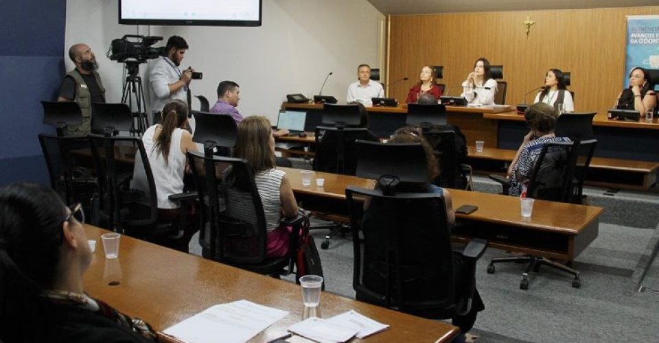 Audiência foi realizada no plenarinho da Assembleia Legislativa e contou com a participação de profissionais em saúde bucal.|Foto: Wagner Guimarães/ALEMS