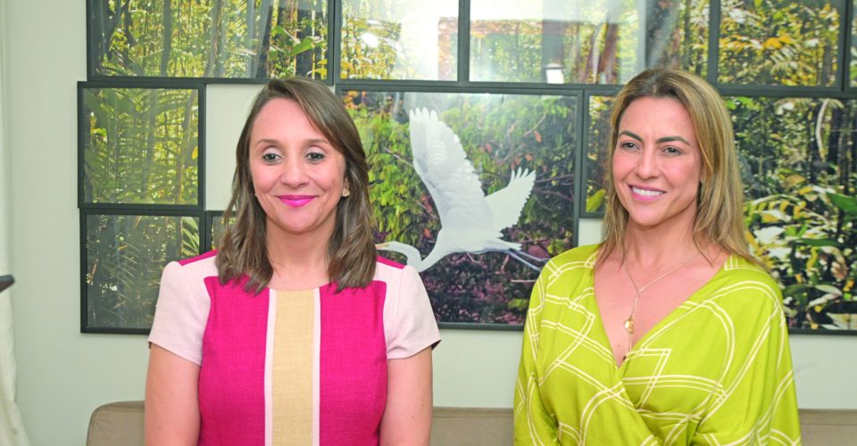 Presidente nacional do Podemos, deputada Renata Abreu e a senadora Soraya Thronicke, presidente estadual - 
Foto: Nilson Figueiredo