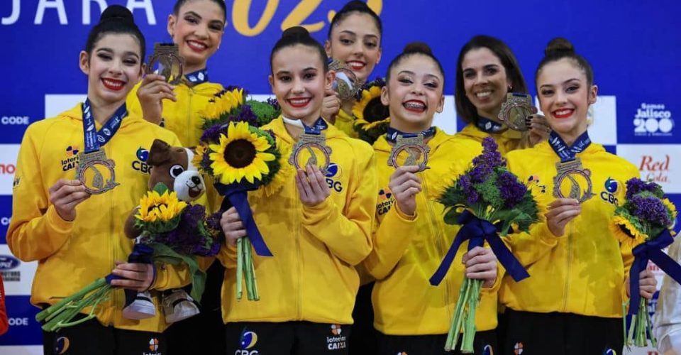 Conjunto do Brasil é 6º no Mundial de Ginástica Rítmica e vai às