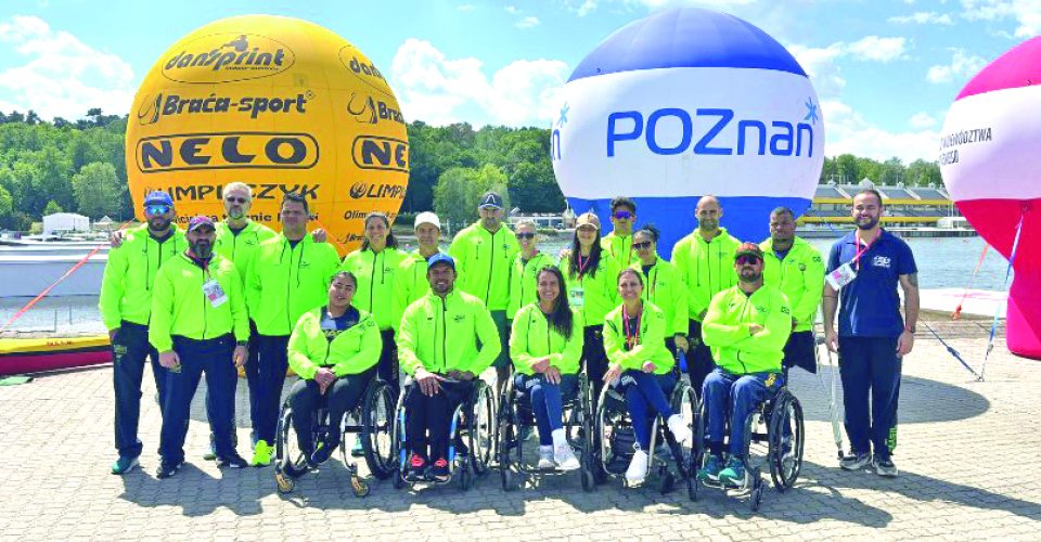 Delegação brasileira na Polônia para o Campeonato Mundial de Paracanoagem - Foto: Divulgação_CBC