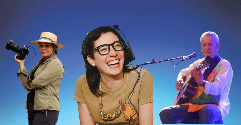 A arte de MS! 
A cineasta Marineti Pinheiro, a atriz e diretora Lígia Tristão e o cantor e compositor Geraldo Espíndola  são grandes talentos da cultura  de Mato Grosso do Sul - Foto: João Pedro Felix/ Kaique Andrades/ Larissa Pulchéri